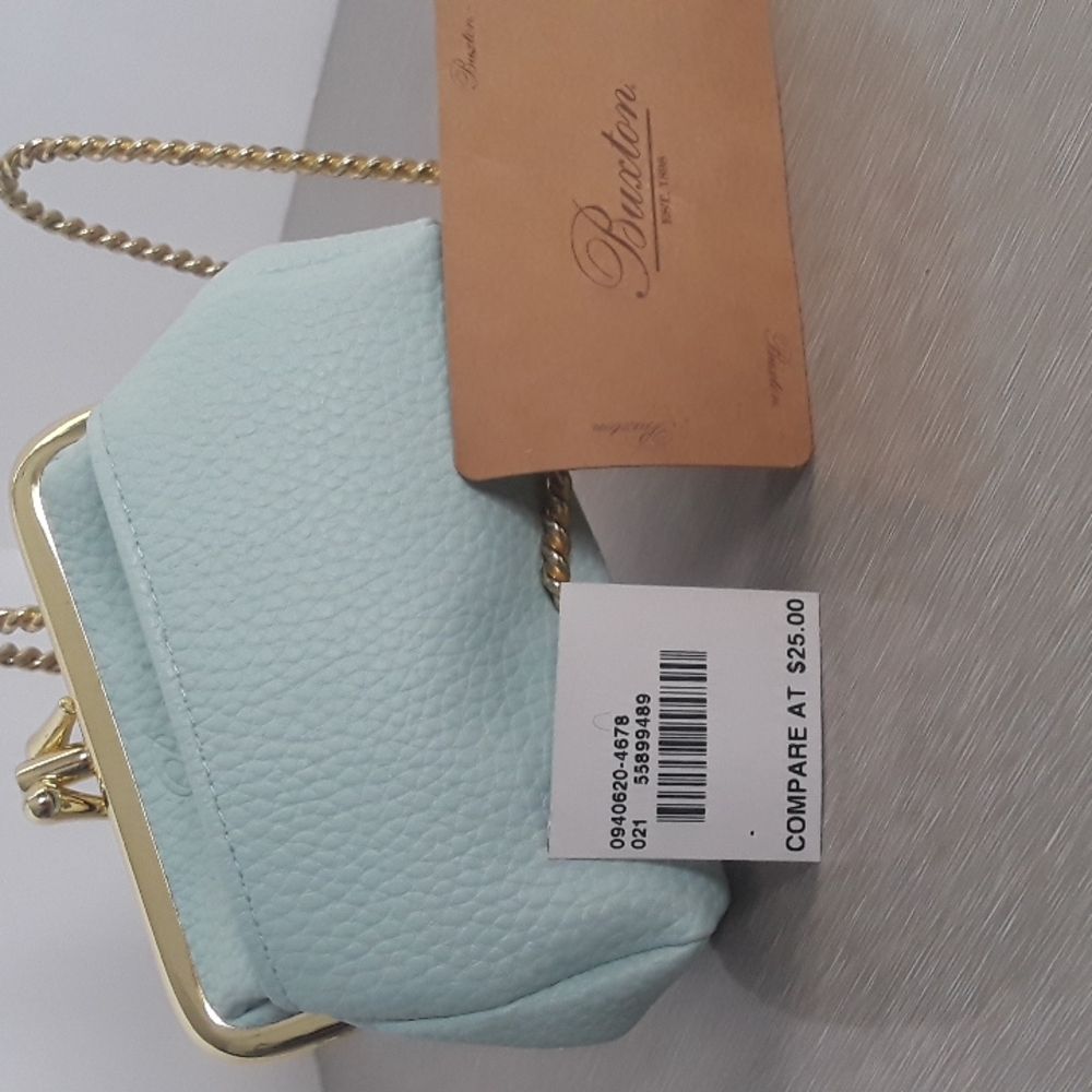 Buxton Coin Purse-soft blue - Picture 5 of 7